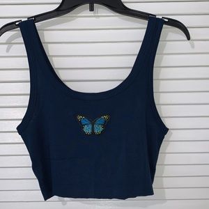 Butterfly crop top
